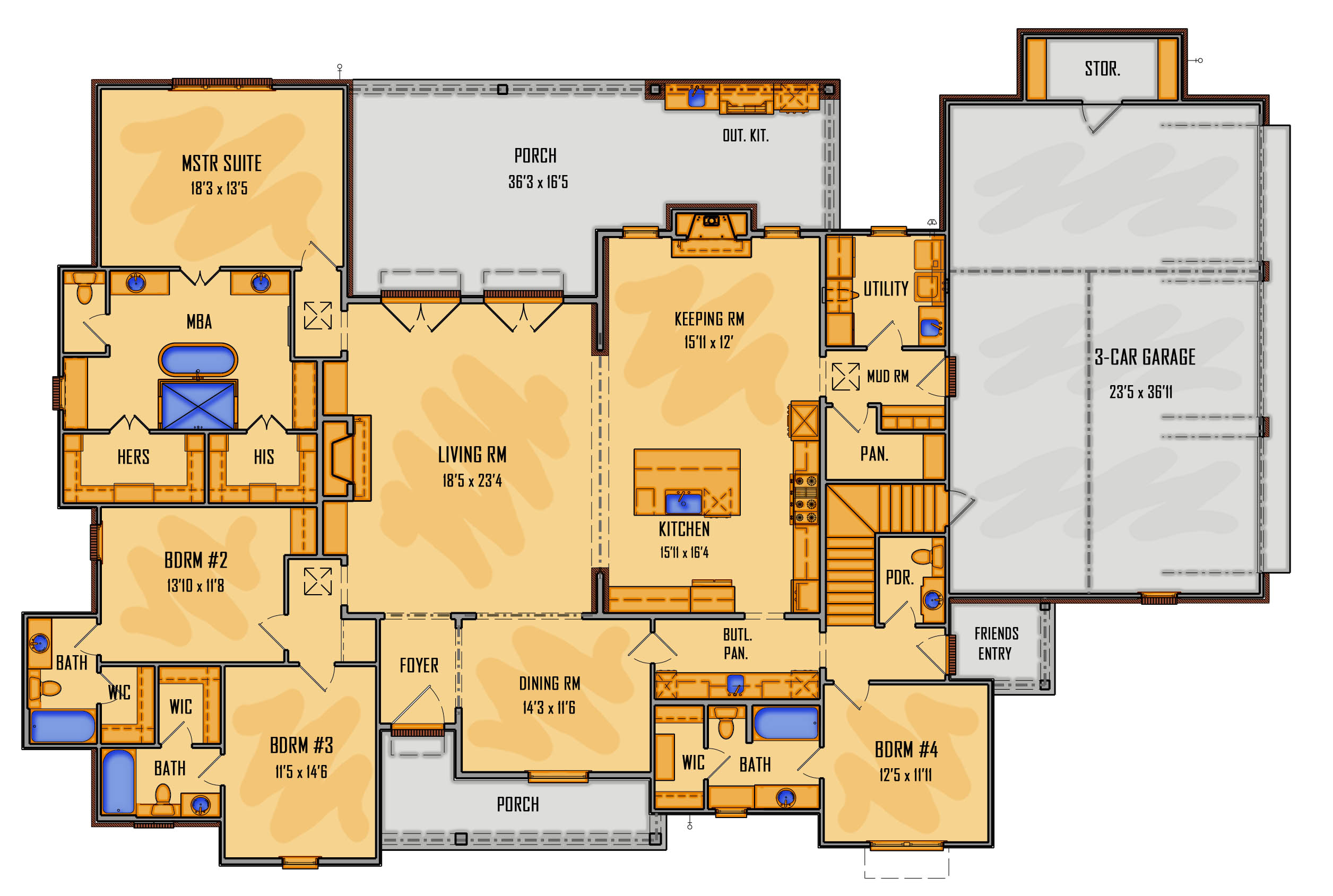 3RD22718 Third Floor Plans